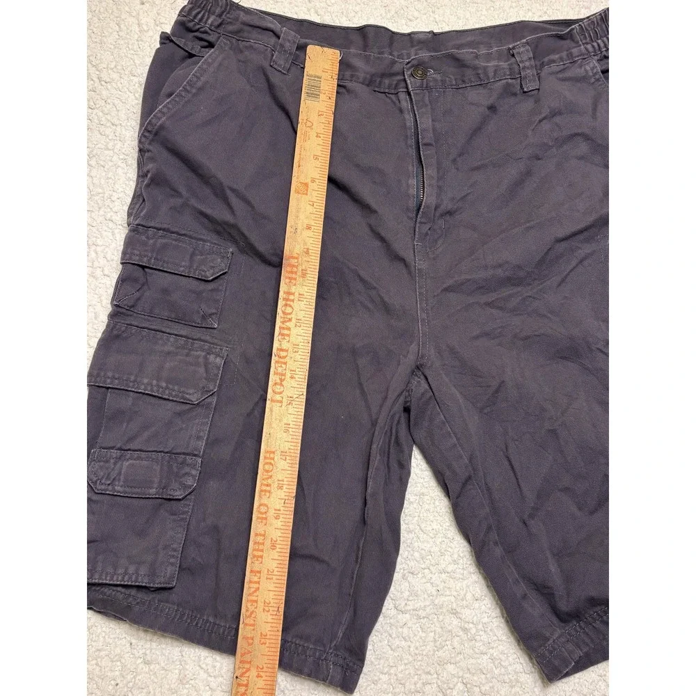 Boulder Creek Trading Company Mens Shorts 42 BIG Cargo Shorts Gray 100% Cotton